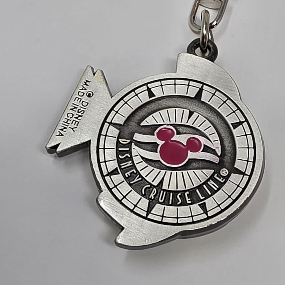Disney Cruise Line DCL Pewter Key Chain with Cabin Door Fish from Magic & Wonder - Picture 8 of 11